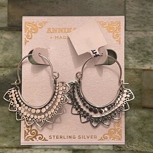 Annika Sterling Silver Hoop Earrings